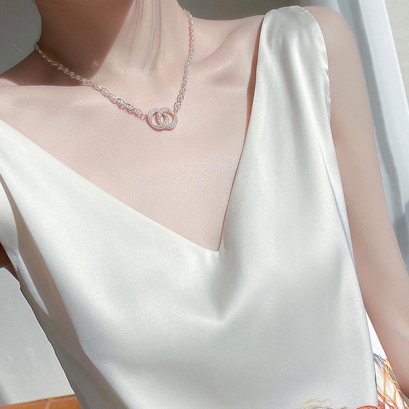 V-neck Sling Vest Summer New Arrival Suit with Relaxed Fit Printing Sleeveless Satin Top Backing