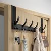Premium Over The Door Hook Adjustable Metal Aluminum Wall Hook for Kitchen Cabinets Wardrobes