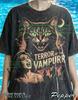 Terror Of The Vampurr Comfort Colors® Tshirt, Black Cat Tees, Vampire Horror Sweater, Halloween Retro Movie Tanktop, Spooky Kitten Art