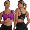 Reggiseno Sportivo con Zip Taglie Forti - Senza Ferretto Antishock Gilet per Yoga e Corsa