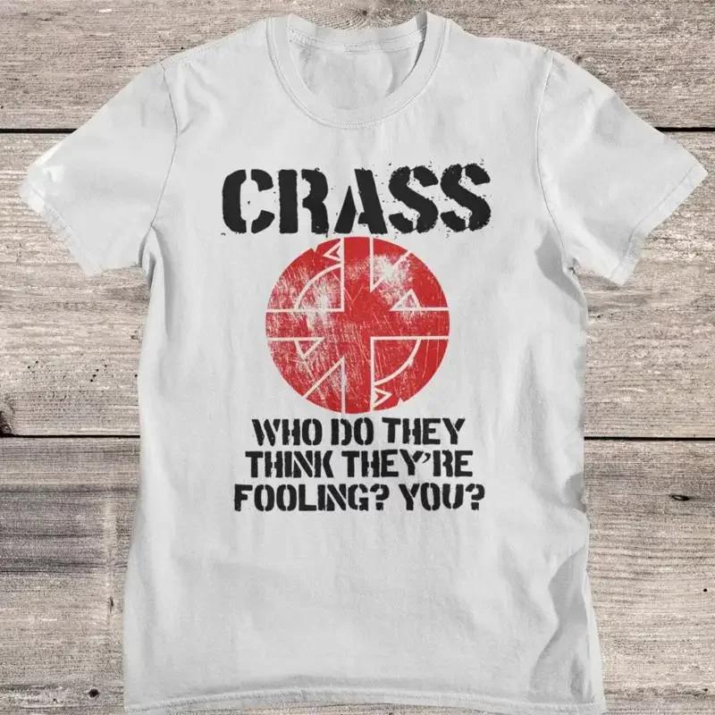 Crass Band Who Do They White T Shirt Full Size Fan Am839