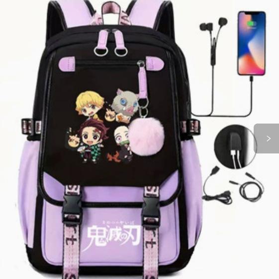 Korean Stray Kids Backpack Student Bag Men'S And Women'S Fashion Backpack Travel Bag Usb Computer Bag
