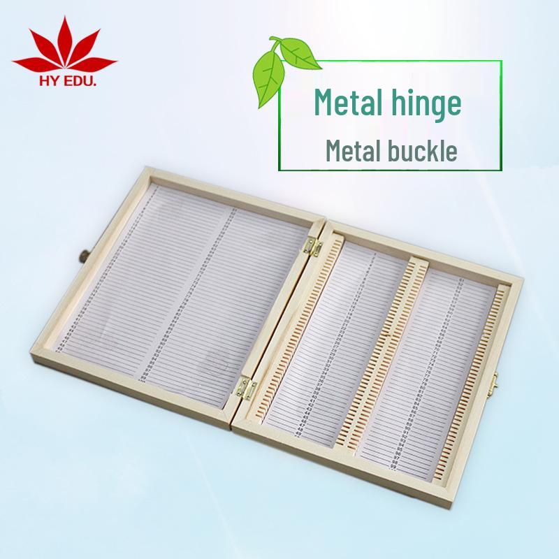 Wooden Microscope Slide Storage Box - Holds 50/100 Slides, Durable and Aesthetic