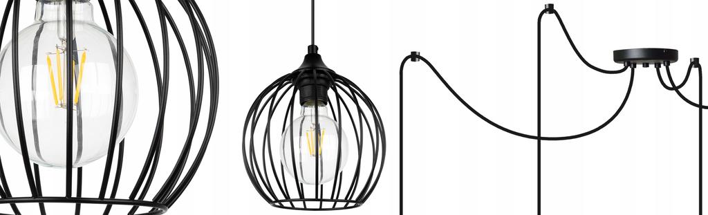 MODERN SPIDER HANGING LAMP, WIRE CEILING