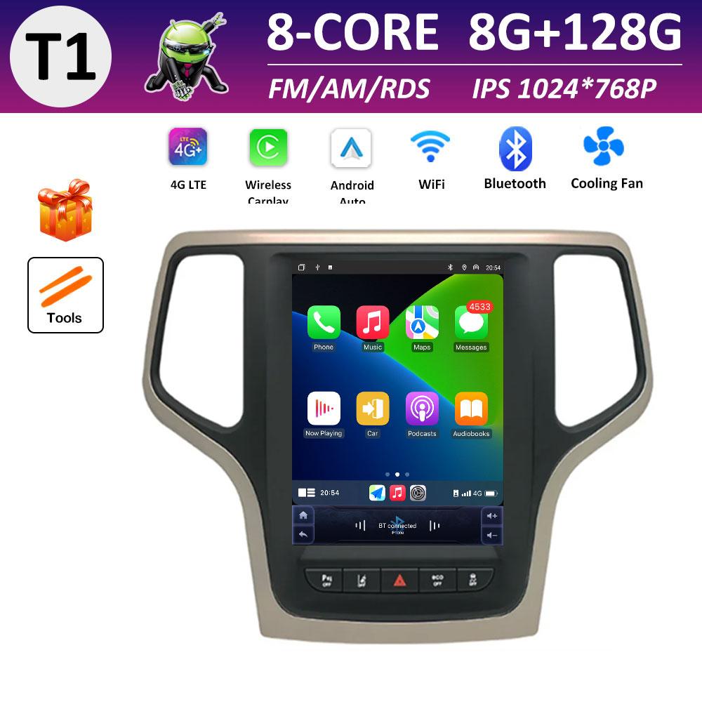 For Jeep Grand Cherokee 2014 2015 2016 2017 Wireless Carplay Android Smart System IPS Touch Screen GPS Navigation DSP Stereo BT