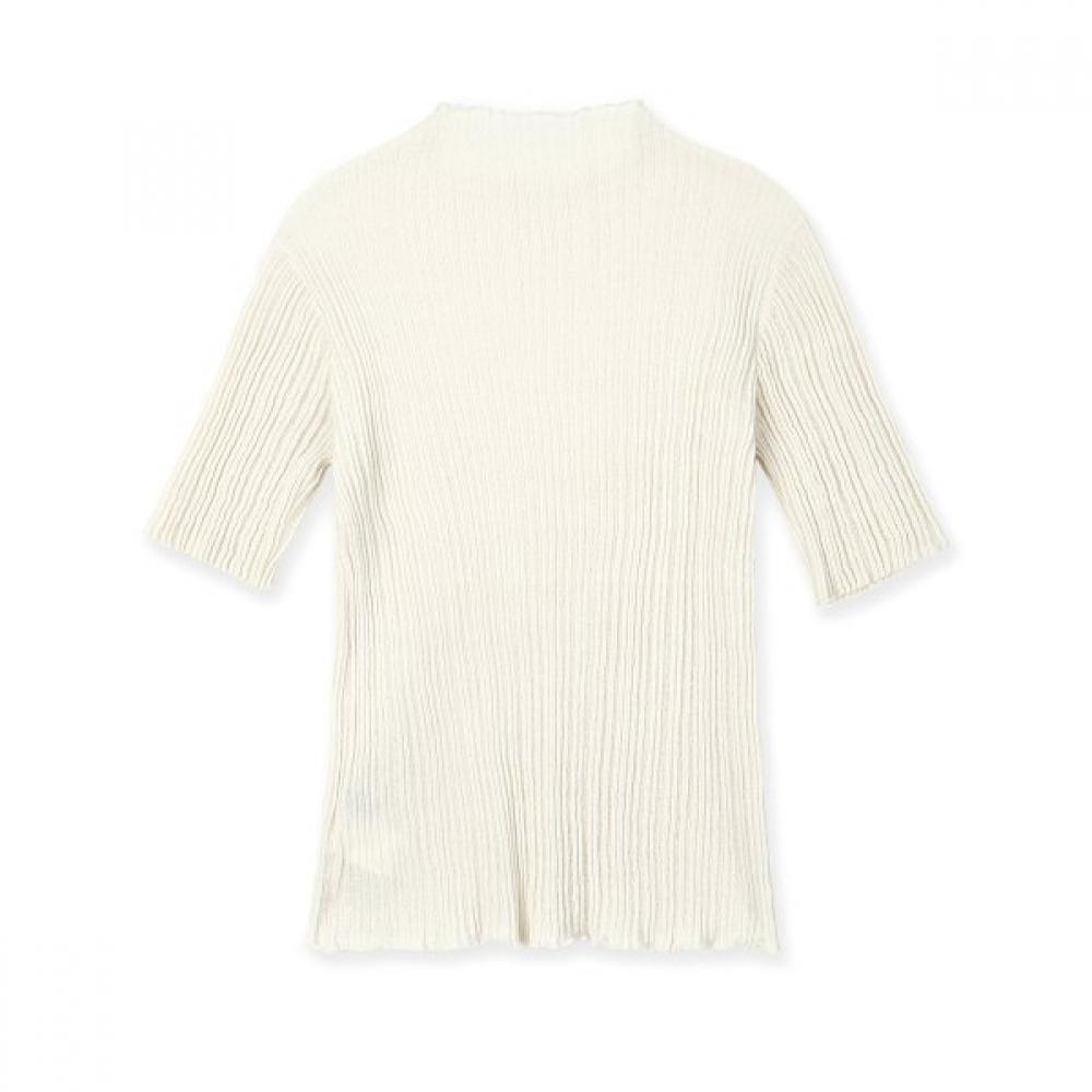 Furina Cotton Silk Techno Pleats Short Sleeve Knit