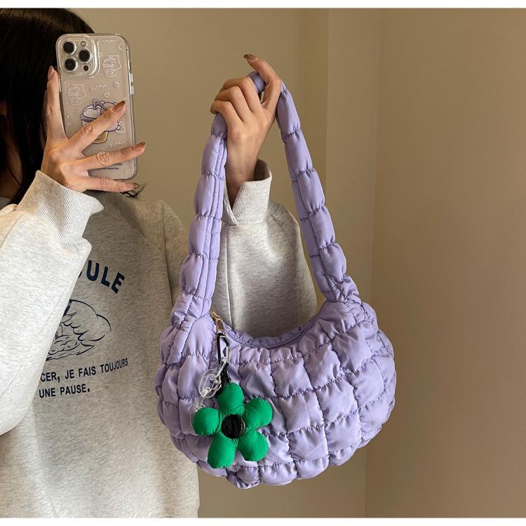 Korean Dongdaemun Women's Fashion Casual Cloud Pleated Shoulder Bag