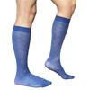 Men's Breathable Nylon Thin Dress Socks with Argyle Pattern Design Middle Calf Business Formal Socks Hosiery Gift