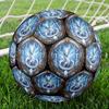 Steampunk Ice Dragon Emblem Round Football Size 5 Adult Ball Suitable for Training Matches and Outdoor Team.