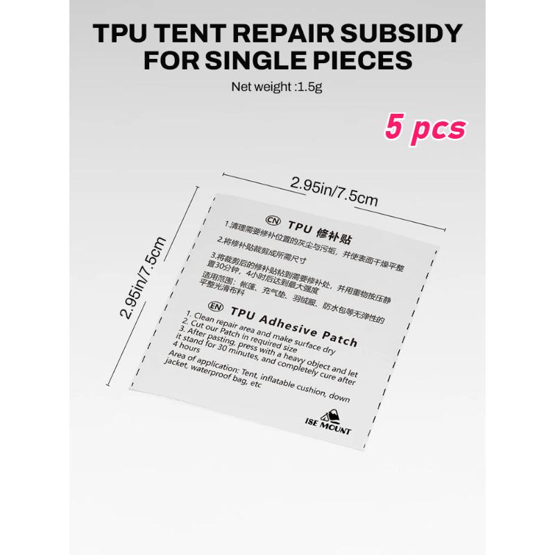 Waterproof TPU Repair Tape Kit - Self-Adhesive for Air Mattress, Pool Liners & Outdoor Gear