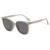 Ultra-light Polarized Sunglasses with White Frames for Women, High-end Trendy, Slimming for Large Faces, Summer Sun Glasses with UV Protection