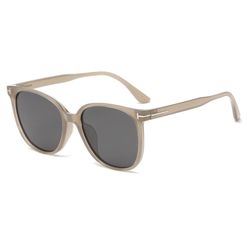 Ultra-light Polarized Sunglasses with White Frames for Women, High-end Trendy, Slimming for Large Faces, Summer Sun Glasses with UV Protection
