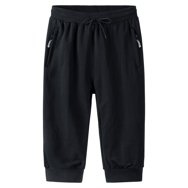 Summer Men Thin Casual Cropped Trousers Men's Straight Loose Fashion Sports Shorts Plus Size
