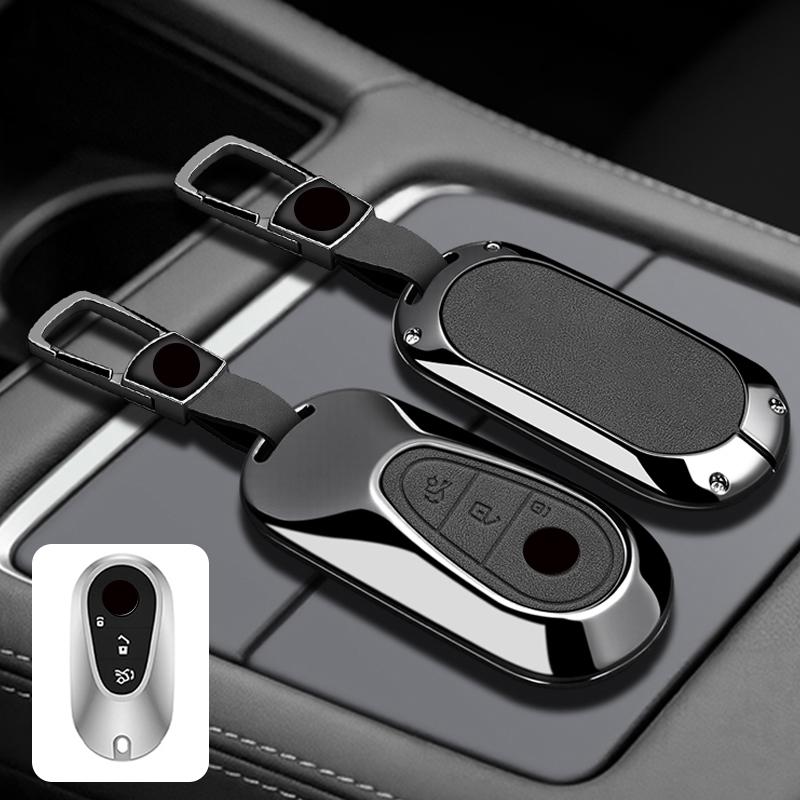 Zinc Alloy Leather Car Key Holder For Mercedes-Benz C E S-Class Glc W206 W214 W223 E300 C260 C300 S450 S500 S400 S480 Keychain