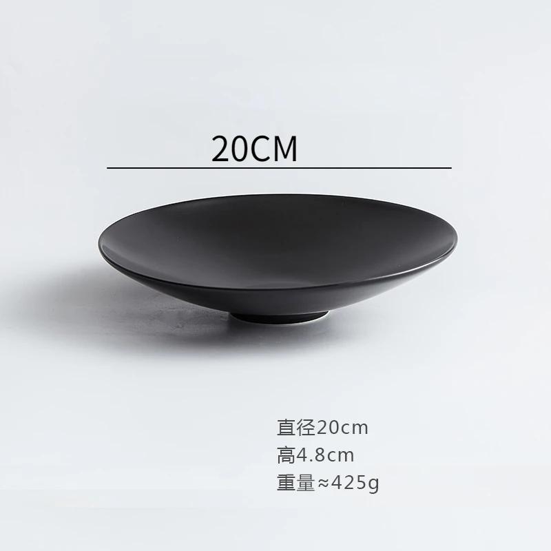 Special-shaped Ceramic Pasta Plate Creative Salad Deep Soup White French Hotel Dish Tableware Kitchen Supplies