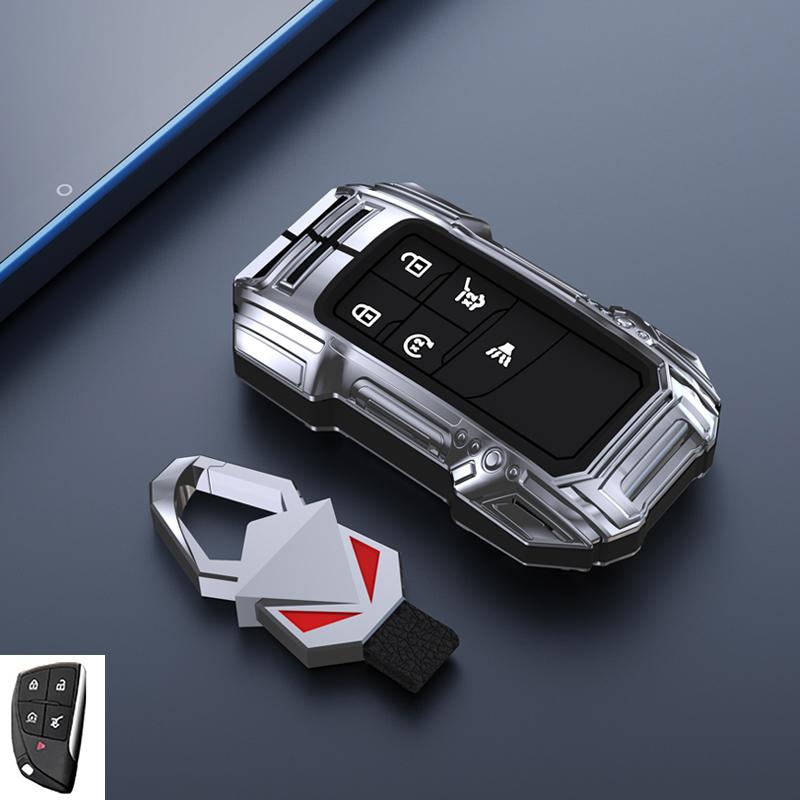 Car Key Fob 3/4/5/6 Buttons Cover Case for Chevrolet Silverado 1500 Suburban Tahoe for Cadillac for GMC Sierra Yukon 2023 2024