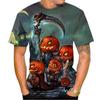 3D Print Halloween Pumpkin Head T-Shirt For Men Personality Pattern Tees Casual Harajuku Loose O-Neck Short Sleeve T Shirts Tops