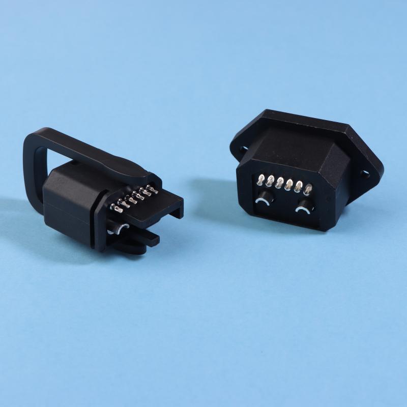 2+6 50A Lithium Battery Connector High Current Electric Vehicle Discharging Power Plug Socket E-Bike Male Female 8Pin Connectors