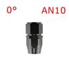 Universal AN4/AN6/AN8/AN10/AN12 Straight 0°/45°/90°/120° Degree Oil Fuel Swivel Hose End Fitting CPE Oil Hose End Adaptor Black
