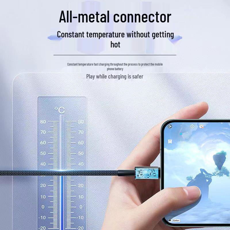 10A 120W Superschnelles Ladekabel Geflochten USB auf Type-C für Huawei P70/P80 & Honor 400/80