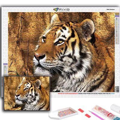 Pittura Diamante 5D Fai da Te Punto Croce Animale Tigre Ricamo Diamante Mosaico Arte Murale Decorazione Casa