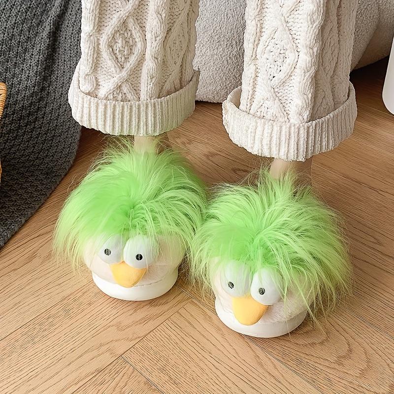 Energetic Young for Man Style, Whimsical Design, Warm and Cold-Resistant, Comfortable Men's Indoor/Outdoor Wearable Slippers