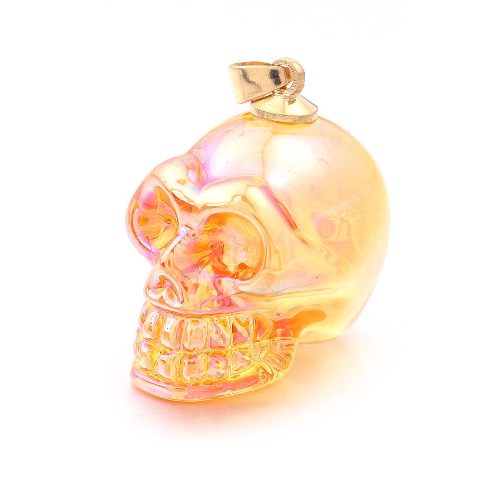 2025 New Punk Skull Pendants Lampwork Charm Pendants for Jewelry Making Skeleton Pendant DIY Necklace Christmas Gift Wholesale