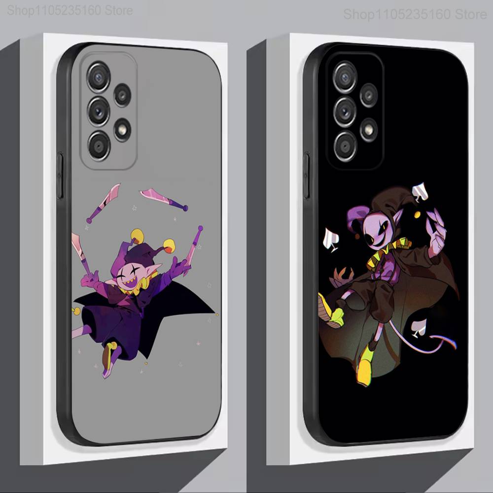 Jevil D-Deltarune Game Phone Case For Samsung S 25,24,23,22,30,21,10,9,Ultra,Plus,Lite,FE,4,5G Black Soft Case