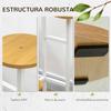 Plant Stand, 4-Tier, Flower Pot Rack, 40 x 40 x 95.5 cm, Natural