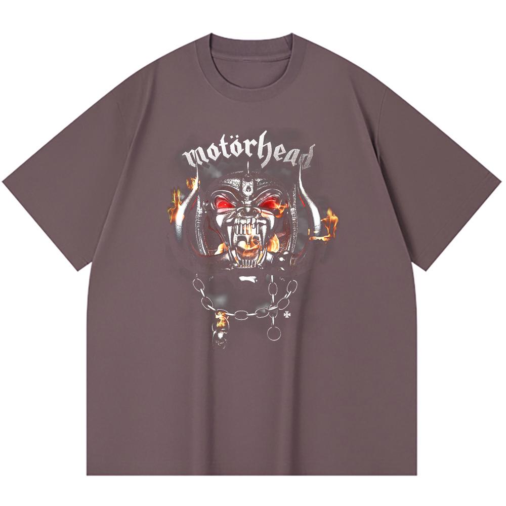 T-shirt Heavy Metal 230 g/m² 100% Bawełna Z Nadrukiem Zespołu Rockowego Popularnej Muzyki Unisex Ciężki Bawełniany T-shirt