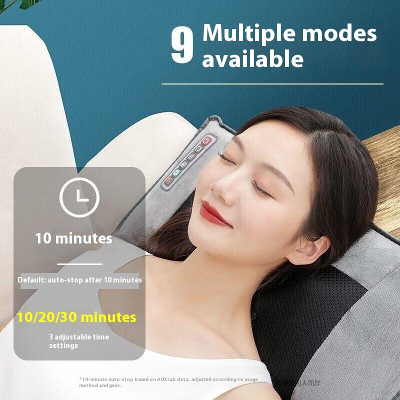 Electric Heating Vibrating Full Body Massager Chair In Cushion Car Home Office Lumbar Back Neck Mattress Pain Relief