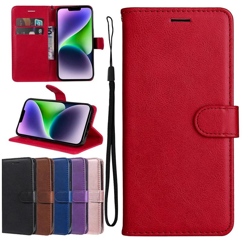 Leather Case Stand Cover For Realme 13 Pro Plus C67 C65 C63 C61 C55 C53 Note 50 OPPO A3 A40 A60 Reno 12 11 12F 11F Flip Wallet