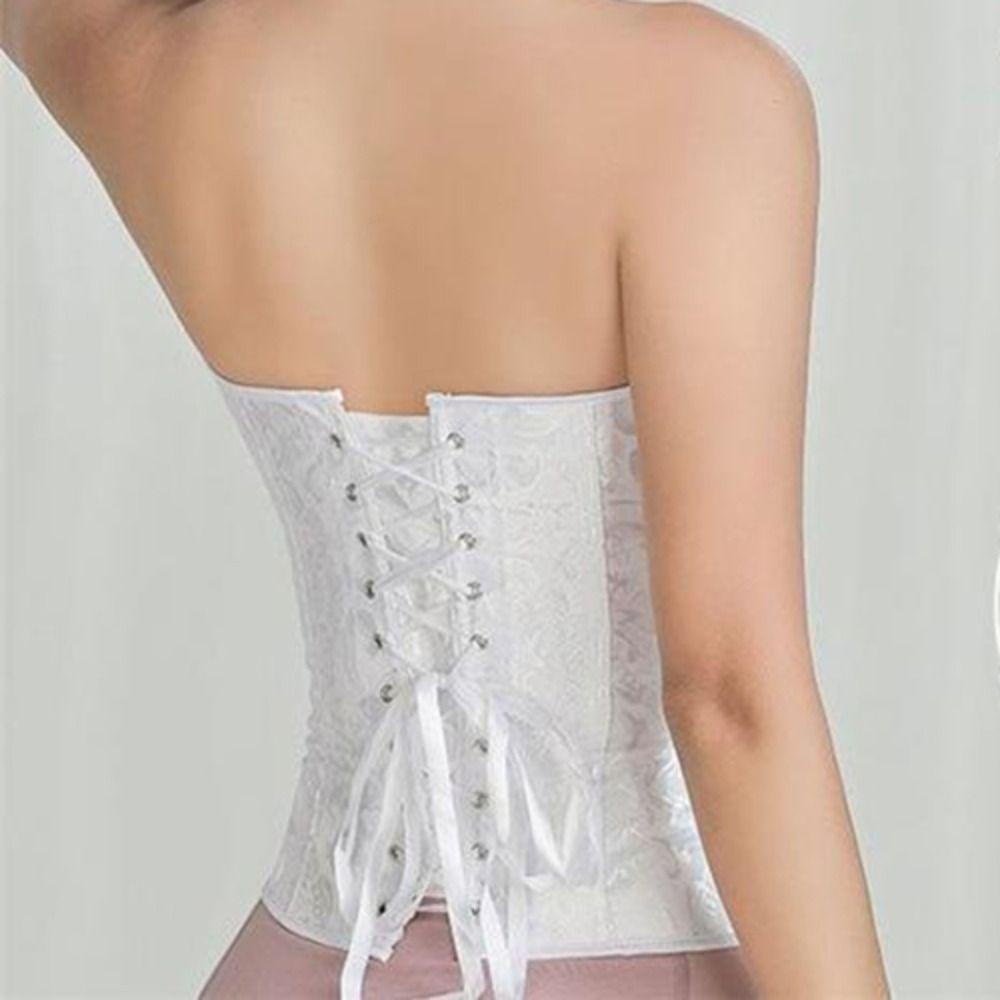 Flower Satin Corset Slim Fit Summer Crop Tops Elastic Waistband Vest Spring Summer