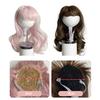 Wavy Dog Wig Cute Pet Wig with Adjustable Elastic Band Long Wavy Hair with Bangs Cat Hairpiece Costume for Cosplay Halloween Christmas Parties
