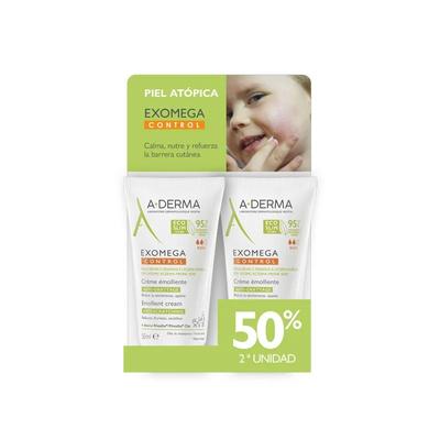 Crème émolliente A Derma Exomega Control 2x50 ml