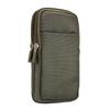 Nylon Mobile Phone Waist Bag with Double Zippers for Men