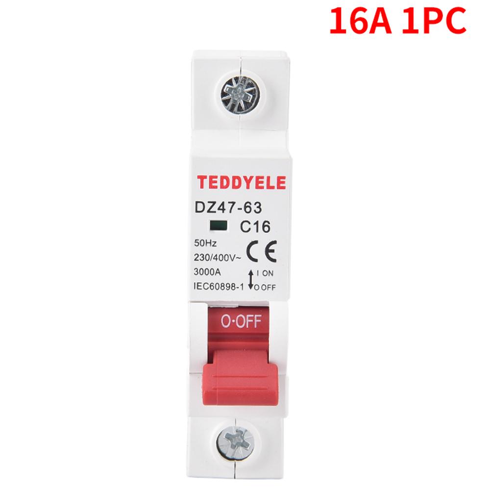 Jistič, 1P, volitelný 10A-63A, AC 230V~400V, vhodný pro domovní rozvodnice