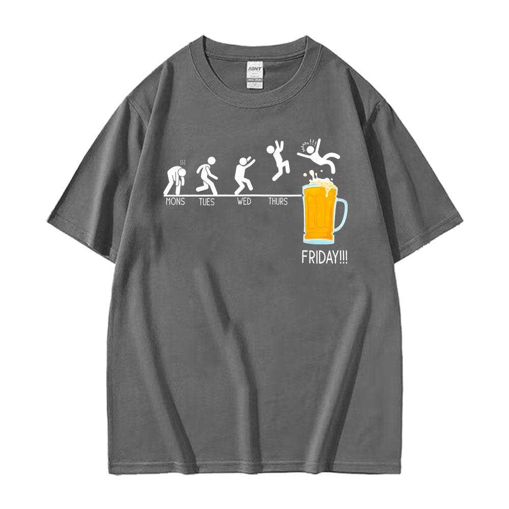 Funny Beer Week For Beer Lovers Graphic T Shirt Summer Unisex Unisex Clothing Retro Tees Fashion Oversized Casual Tshirt Streetwear
