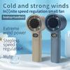 1Pc Portable Hand Foldable Cooling Fan High Wind Speed Turbo Mini Bladeless Handheld Fan USB Rechargeable Personal Highspeed Fan