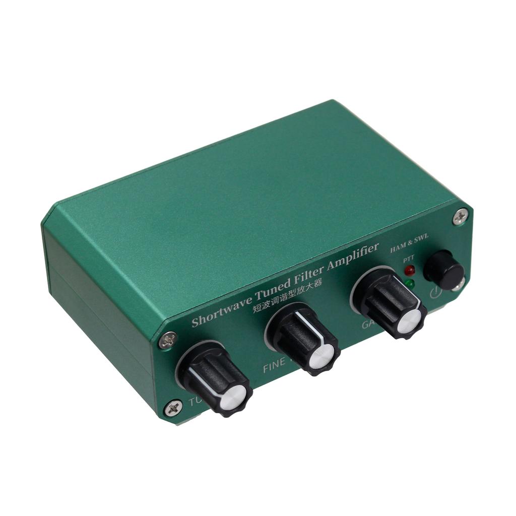 SWL Shortwave Listening Amplifier with 0-30dB Adjustable Gain HF Receiver Preamp for HAM Radio & SWL Shortwave Listening