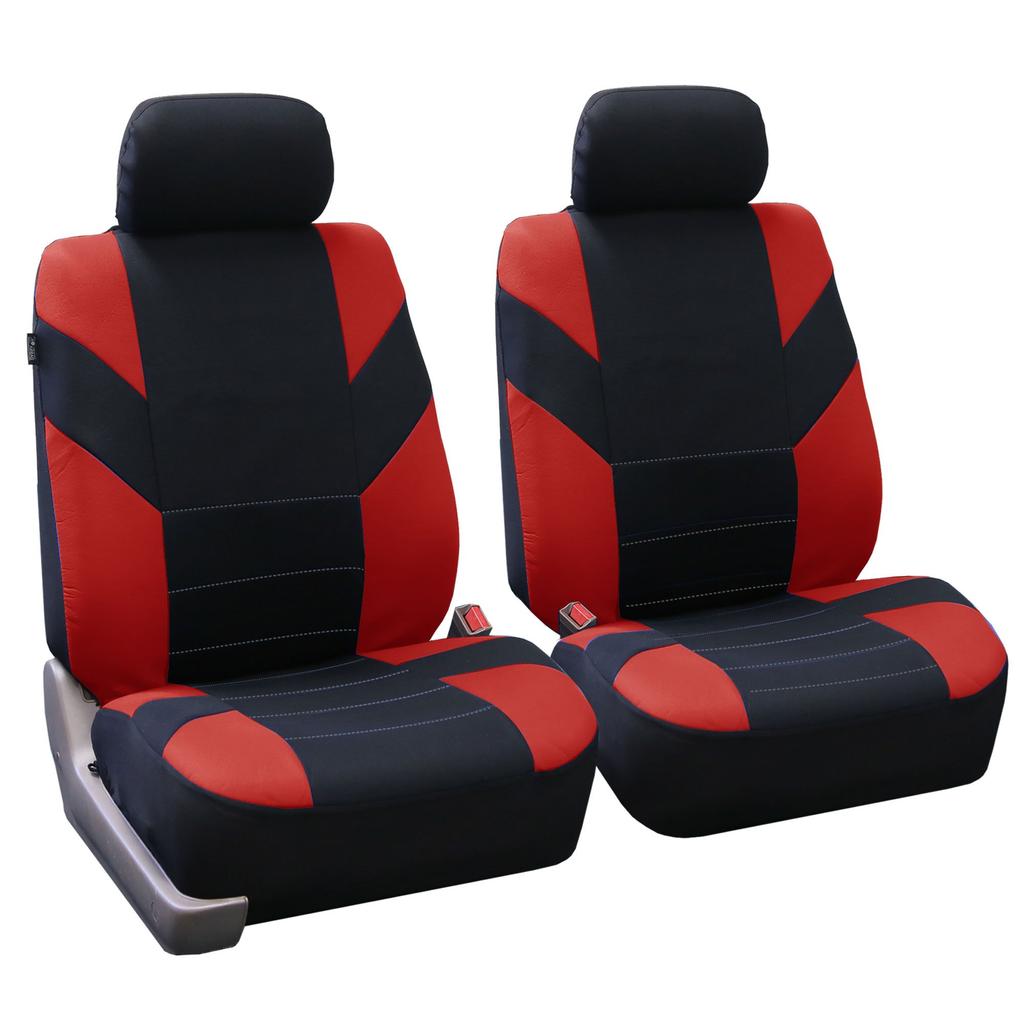 FH Group FB072RED115 Full Set Seat Covers Airbag and Split Bench Compatible (Roadmaster Red)
