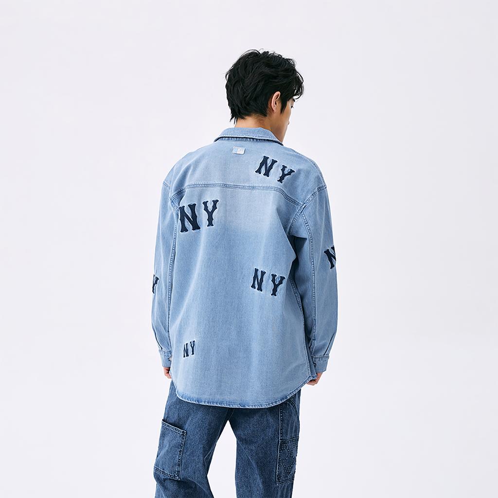 New MLB New York Yankees SS25 Shirt Unisex Light Blue 3ADRG0351-50BLL