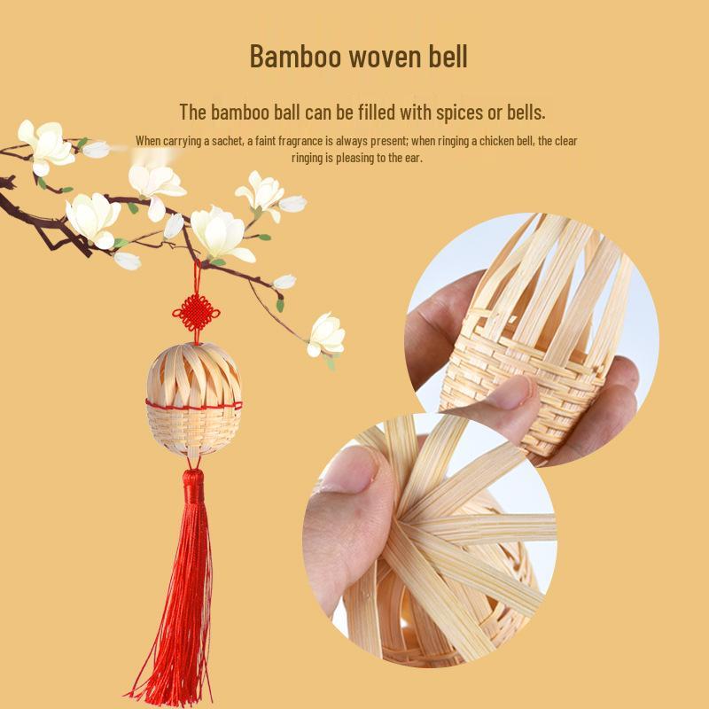 DIY Bamboo Bell Ornament Kit: Parent-Child New Year & Christmas Craft Activity