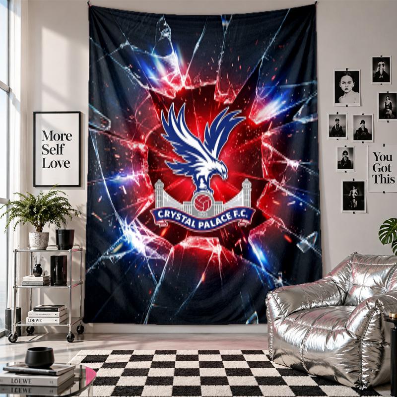 Crystal Palace Football Wall Tapestry Home Decor Wall Hanging Cloth for Bedroom Living Room Background