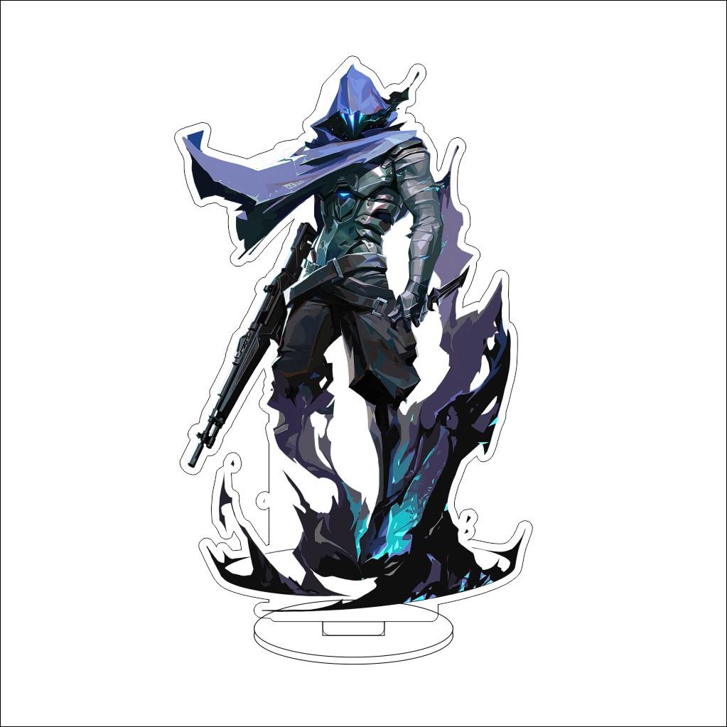 16CM VALORANT Acrylic Stand Model Waylay/Tejo/Clove/Vyse/Deadlock Figure Stand Halloween Gifts
