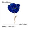 New Classic Acrylic Rose Brooches for Women Unisex Plant Flower Pins Casual Party Jewelry Accessories Gifts Friends Decoration
