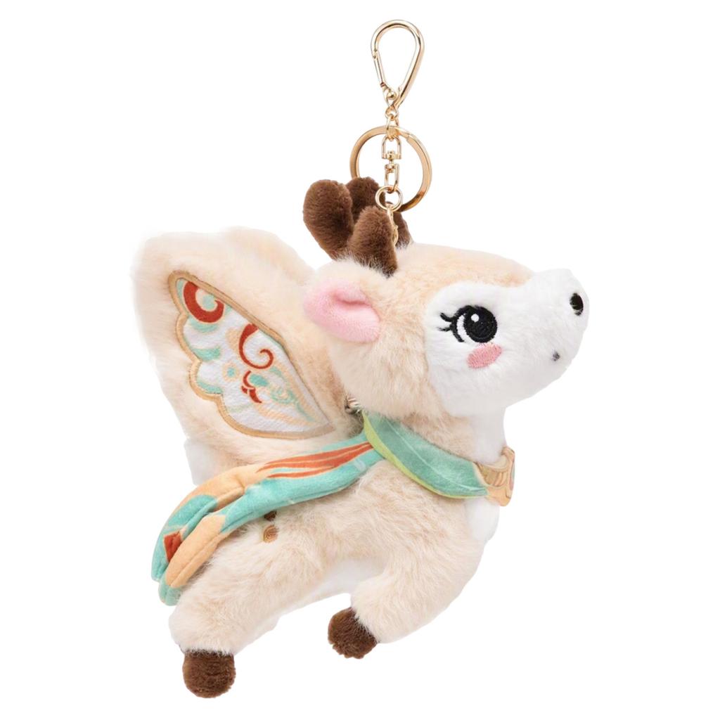 Plush Doll Keychain Pendant, Flying Apsaras Bag Charm for Backpacks