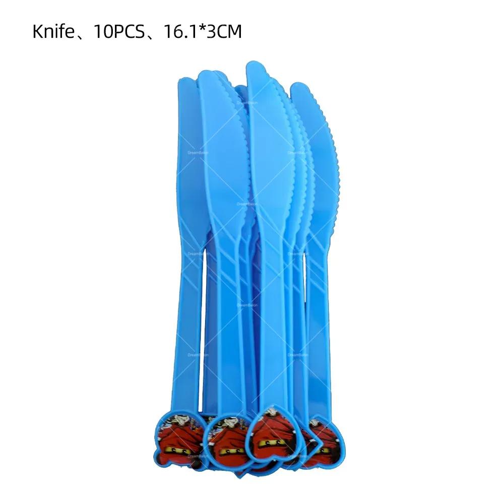 Ninjaed Go Balloons Happy Birthday Banner Legoed Party Decoration Supplies Backdrop Cake Topper Kids Spiral Disposable Tableware