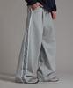 LIKE THE MOST Sixline Track Pintuck Pants_Gray