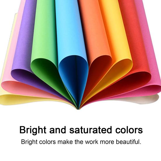100 Sheets 15/20/25cm Square Origami Paper 10 Colors Double Sided DIY Scrapbook School Arts Crafts Kids Beginner Easy Fold Colorful Origami Sheets